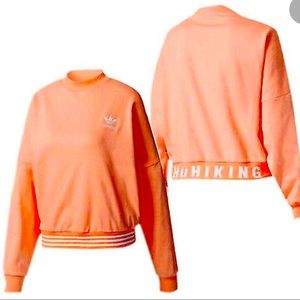 Adidas Originals Pharrell Williams HUHiking LongSleeve Coral Sweater. Small